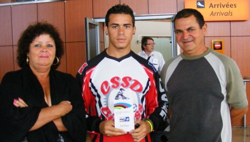 Olivier BEGUE en compagnie de ses parents