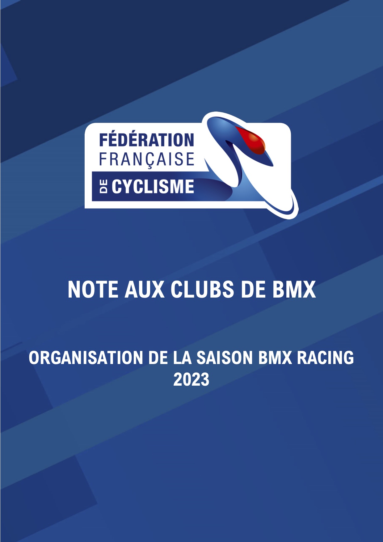 Note aux clubs de BMX 2023